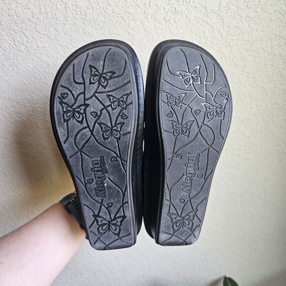 Alegria Verona 7401 Sandals Shoes Strappy Women's Black Leather Summer EU 35 - Picture 3 of 7